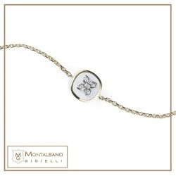 bracciale Allegra smalto con fiore medio